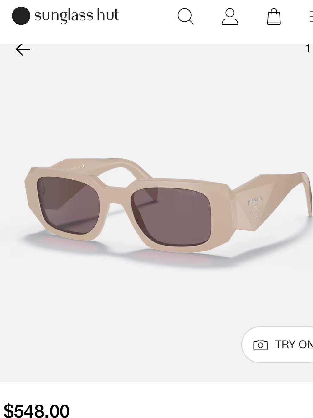 Prada Beige Sunglasses